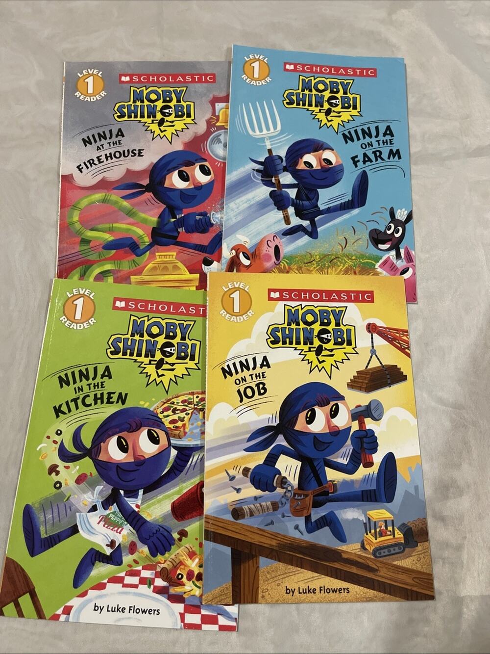 Moby Shinobi Scholastic Reader Level 1 Book Lot 4 Books Homeschool Classroom